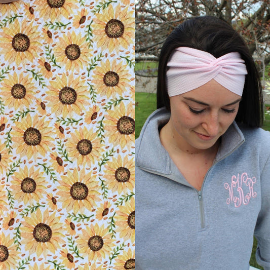 Sunflowers Adult Twist Headband