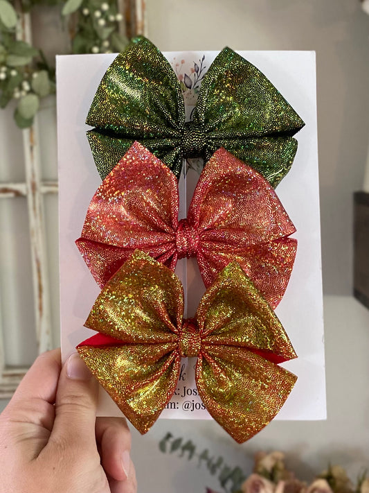 Fall Holographic Pinwheel Trio Set