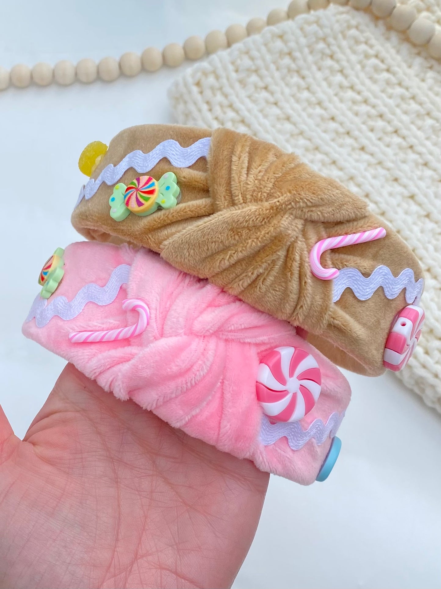 Gingerbread House Knotted Headband
