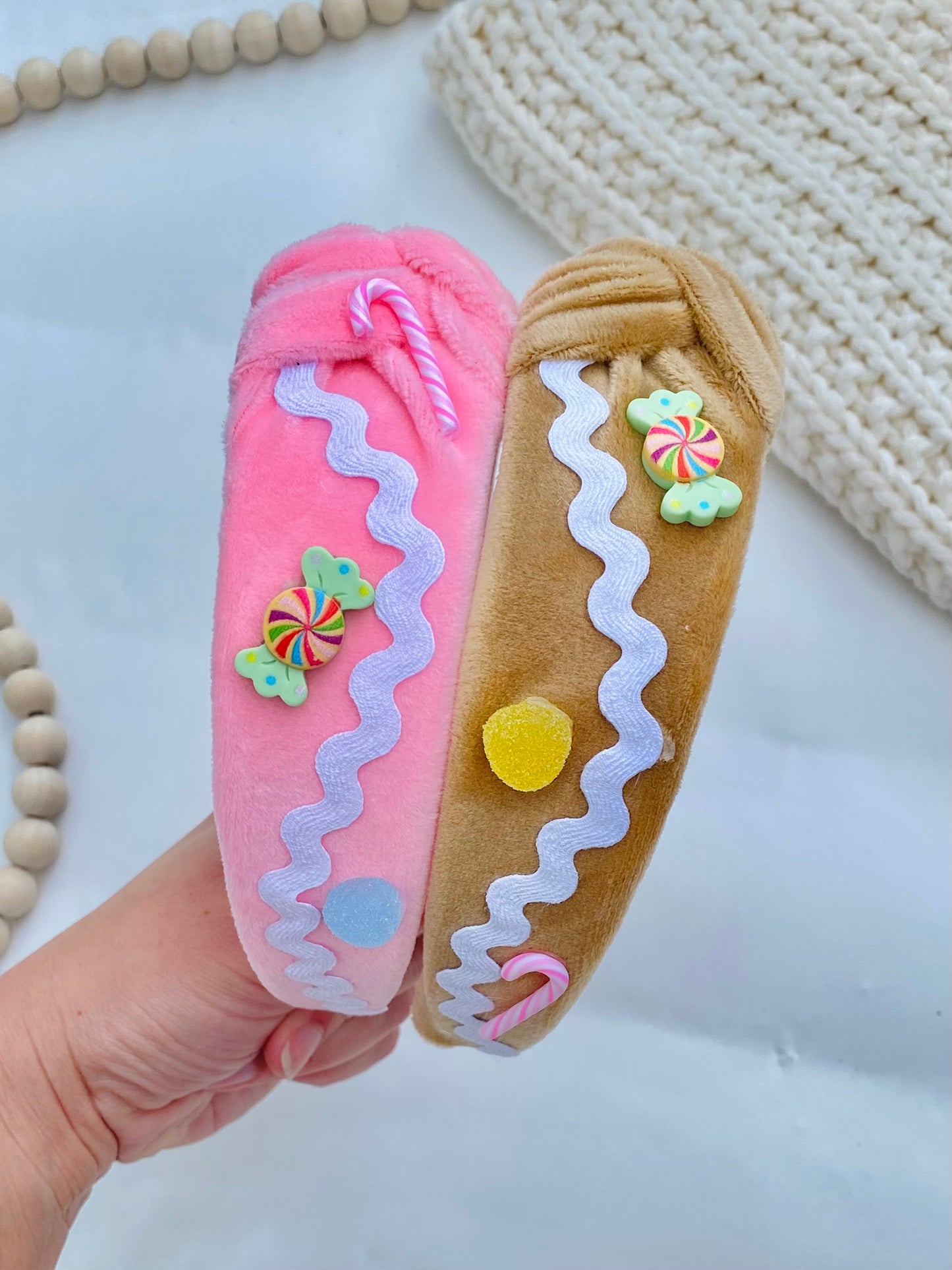 Gingerbread House Knotted Headband