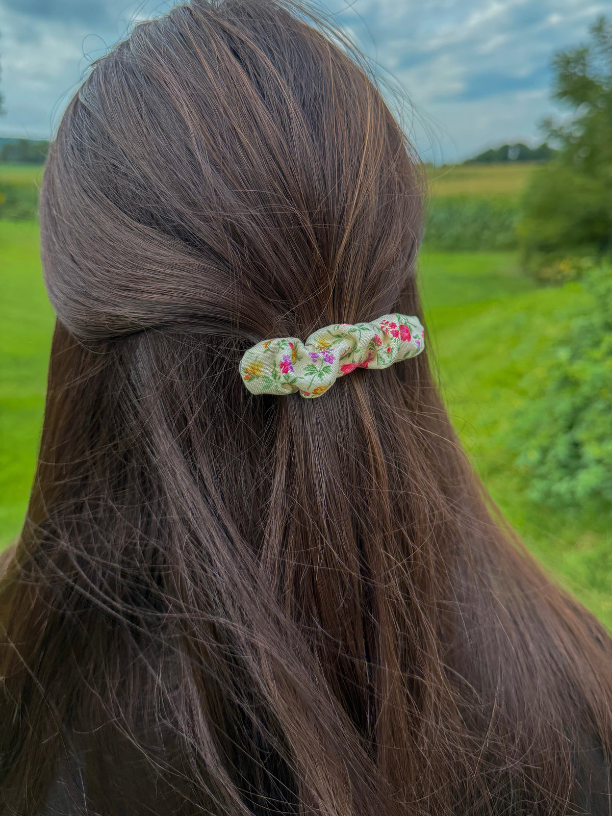 Wildflower Scrunchie Barrette
