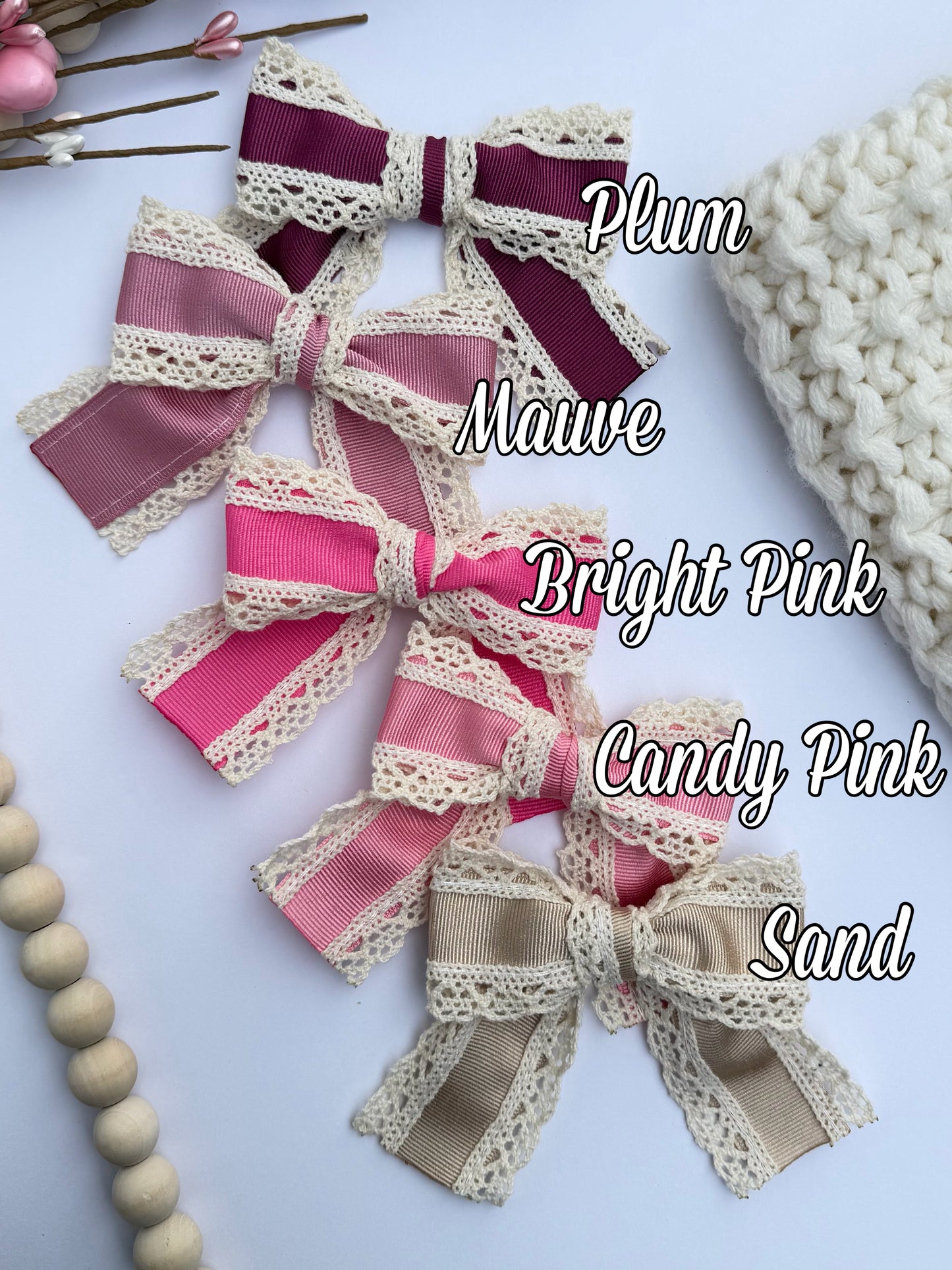 Vintage Lace Ribbon Bow