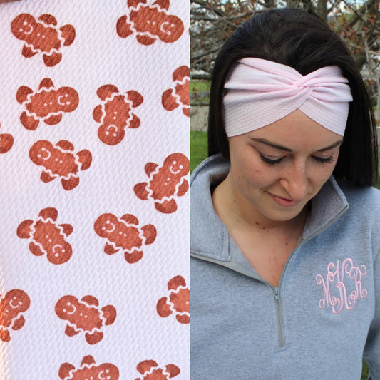 Simple Gingerbread Adult Twist Headband
