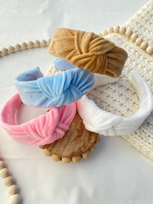 Winter Velvets Knotted Headbands