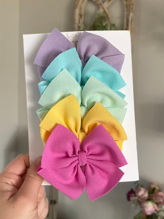 Pastel Suede Pinwheels