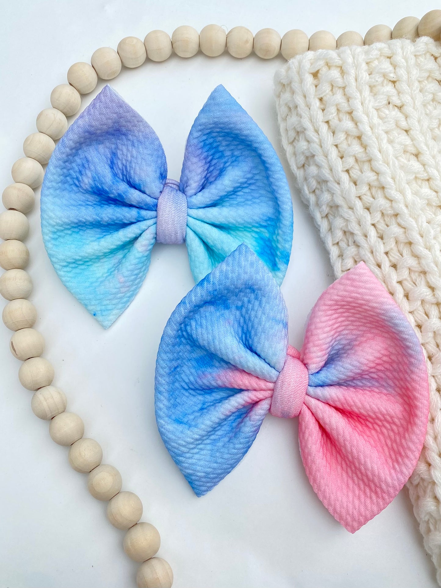 Cotton Candy Tie-Dye Bow