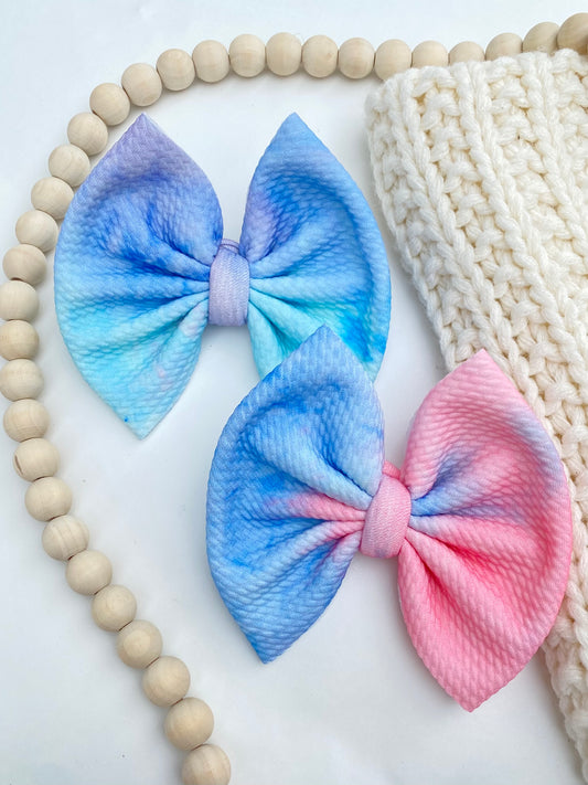 Cotton Candy Tie-Dye Bow