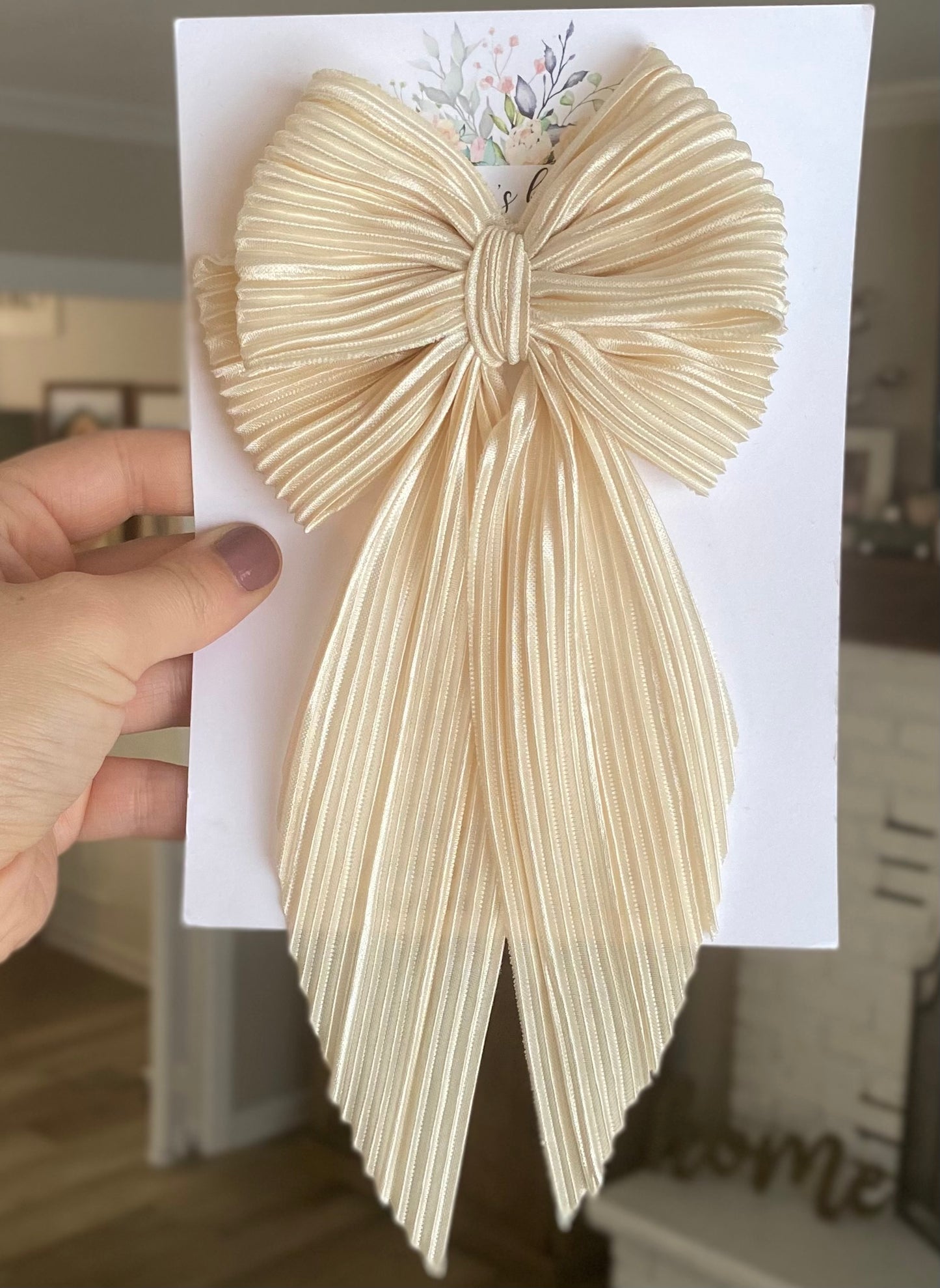 Pleated Coquette Bow