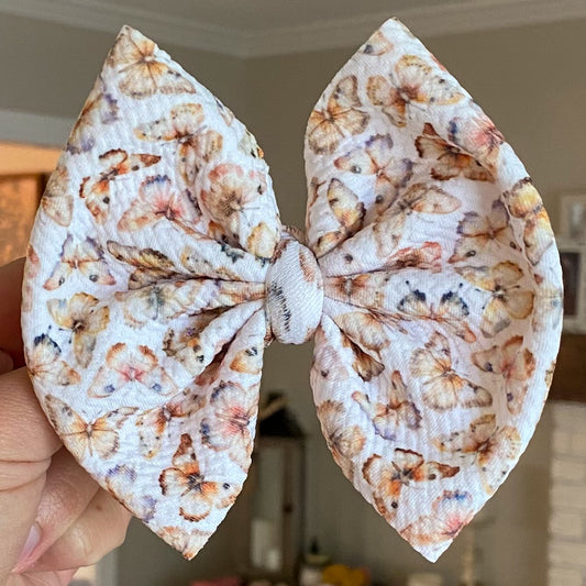 Neutral Butterflies Bow