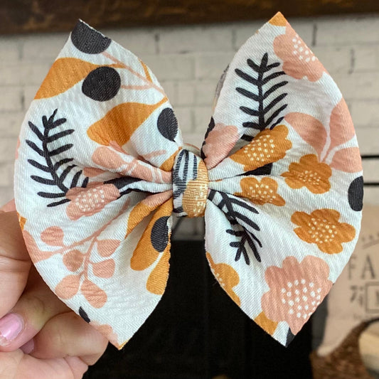 Autumn Floral Bow