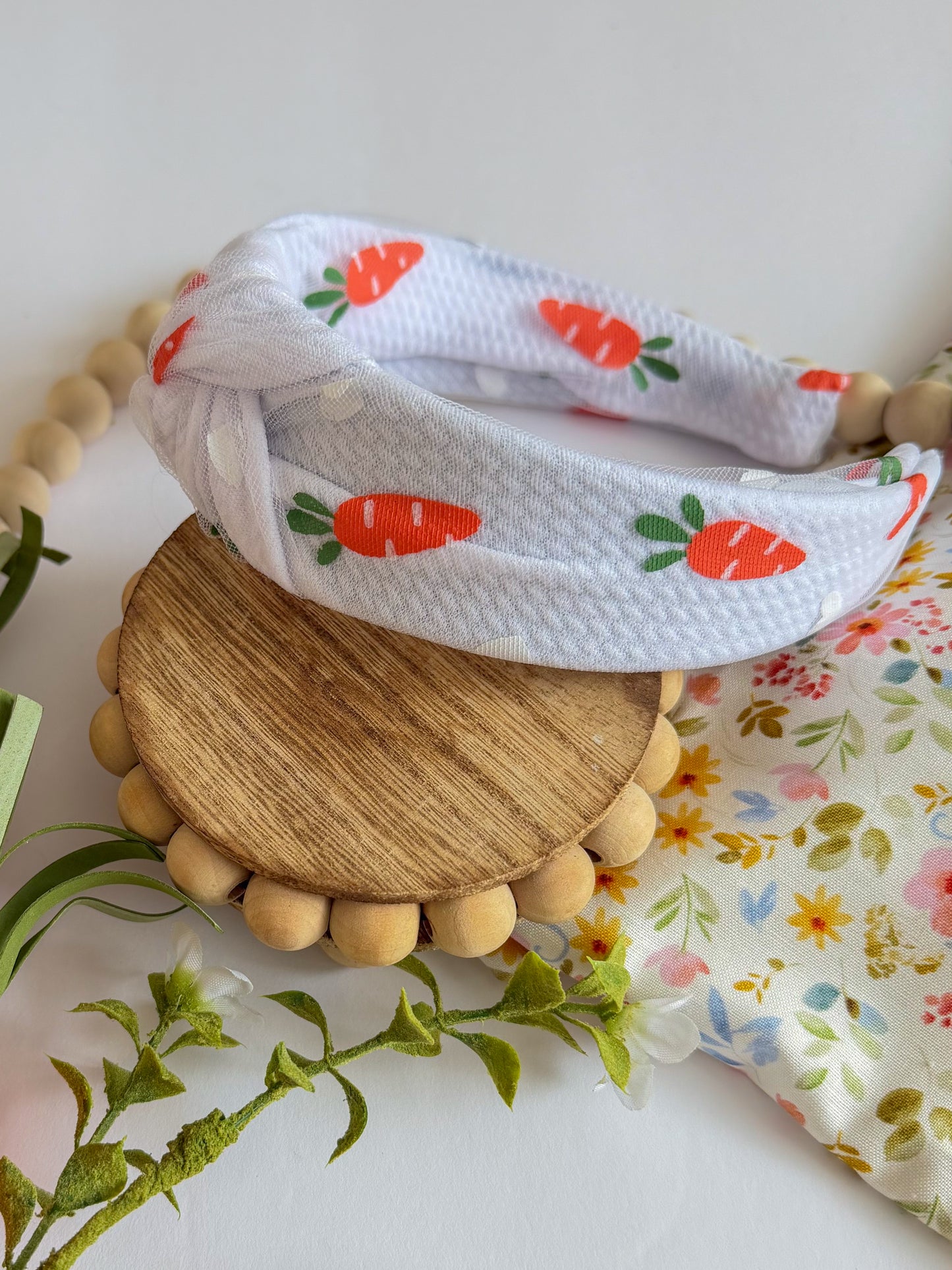 Carrot Mesh Knotted Headband