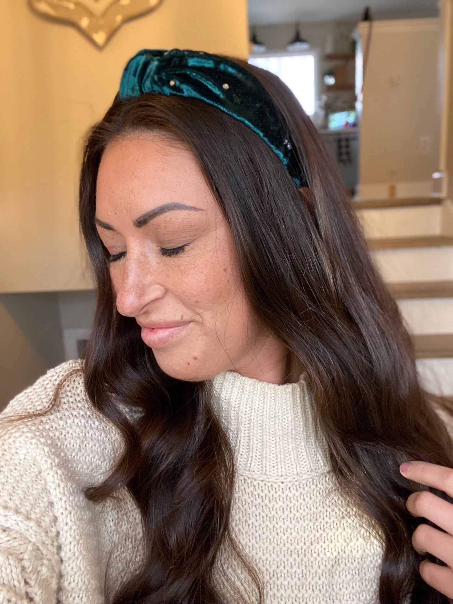 Velvet Shimmer Adult Knot Headband