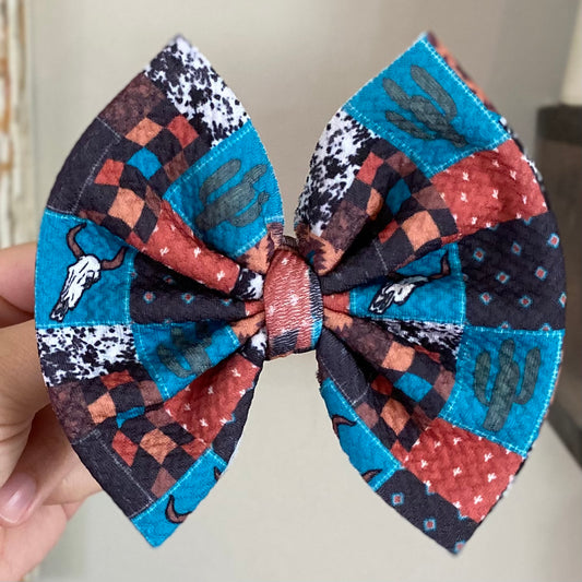 Southwestern Patchwork Bow