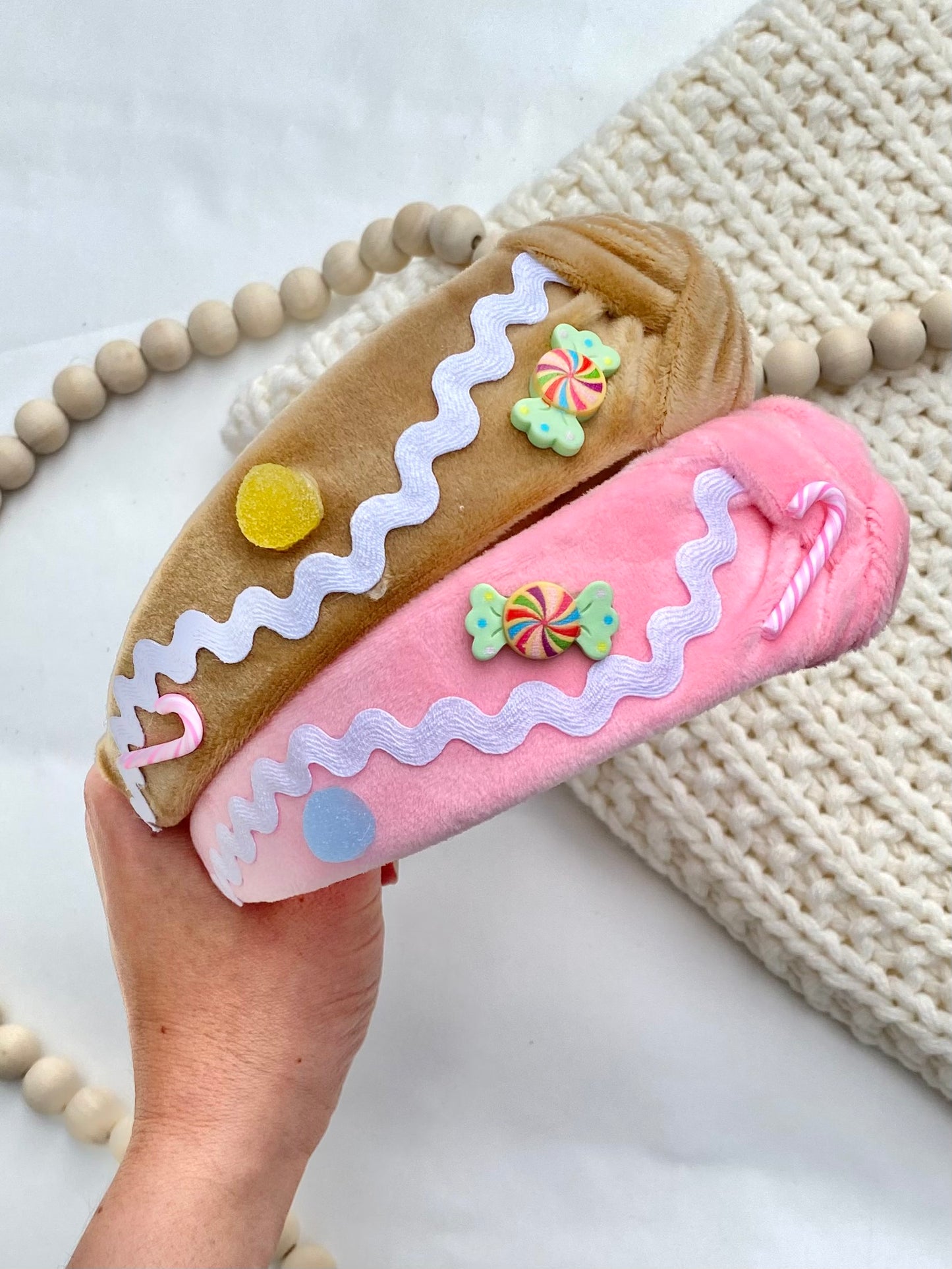 Gingerbread House Knotted Headband