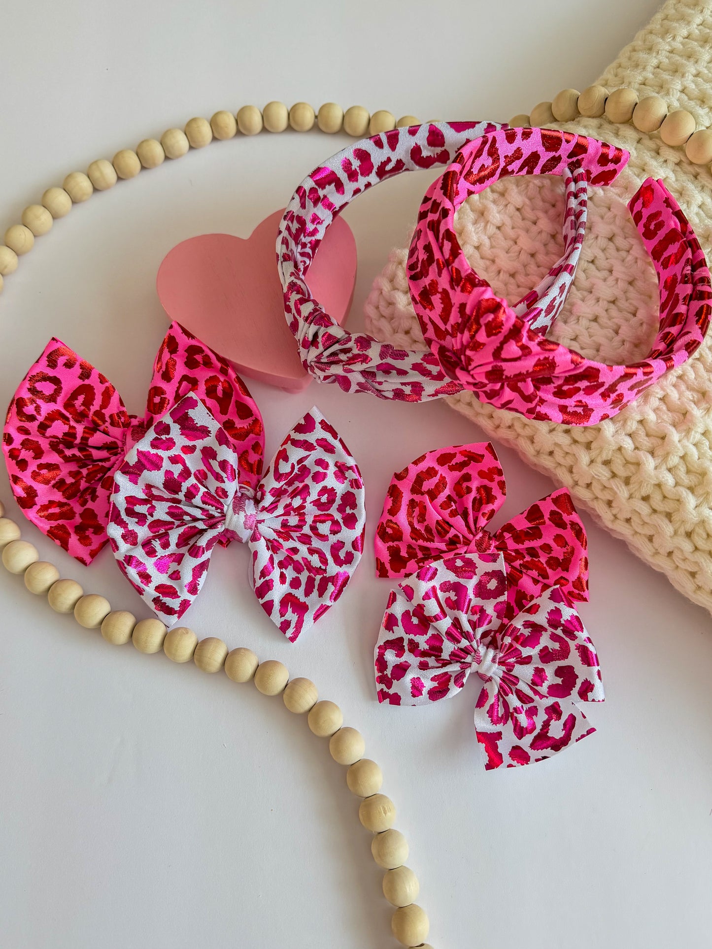 Holographic Leopard Bow