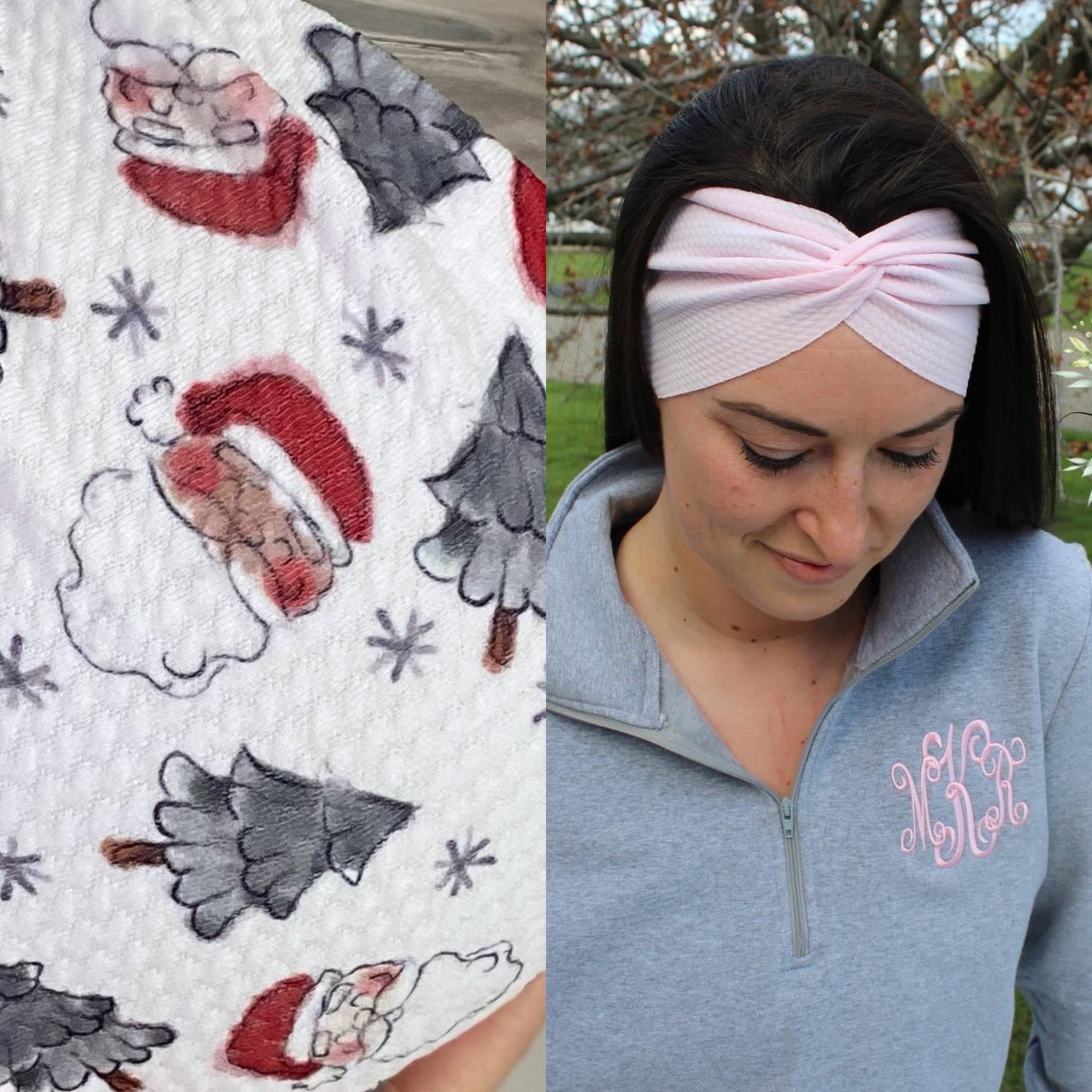 Neutral Santa Adult Twist Headband