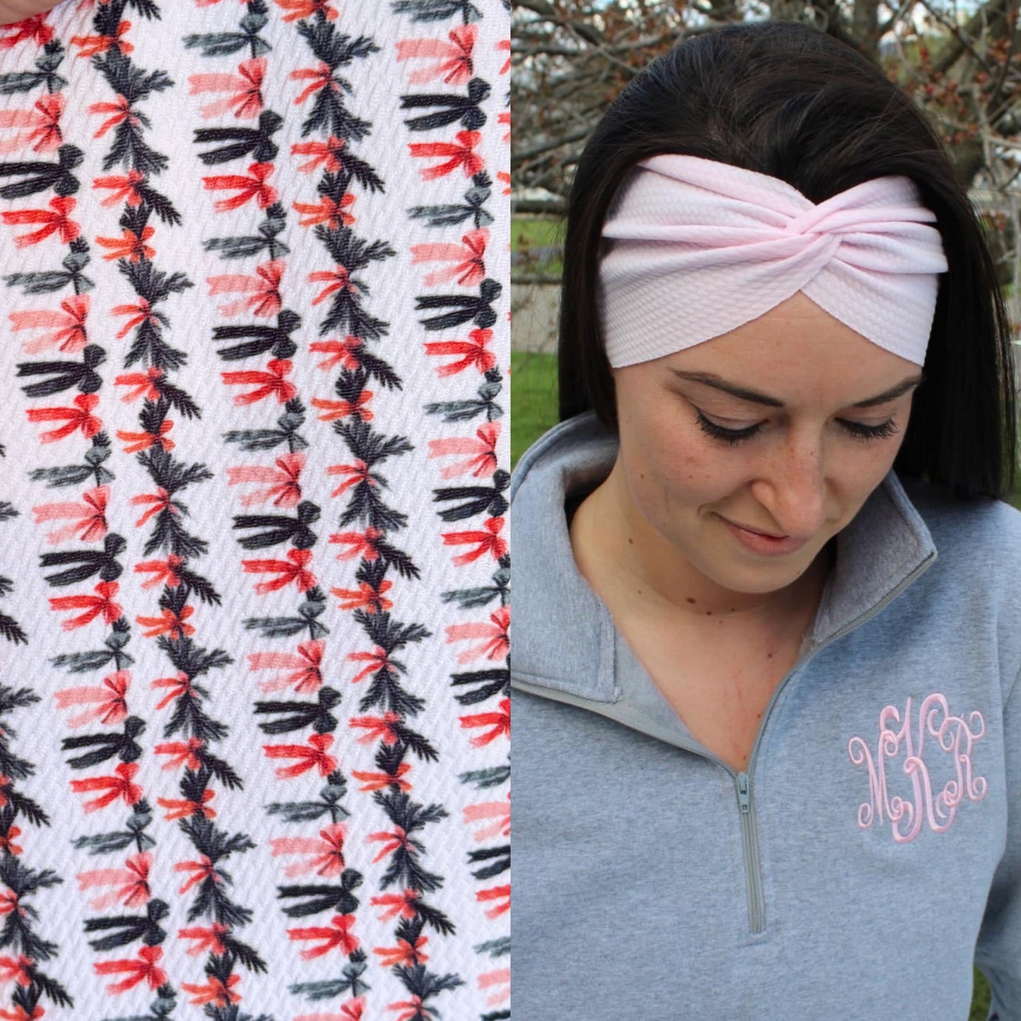 Coquette Christmas Adult Twist Headband