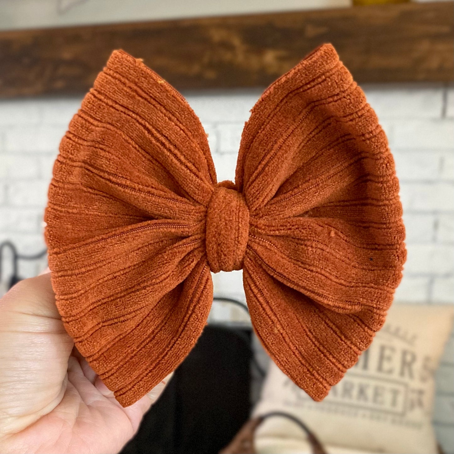 Corduroy Bow