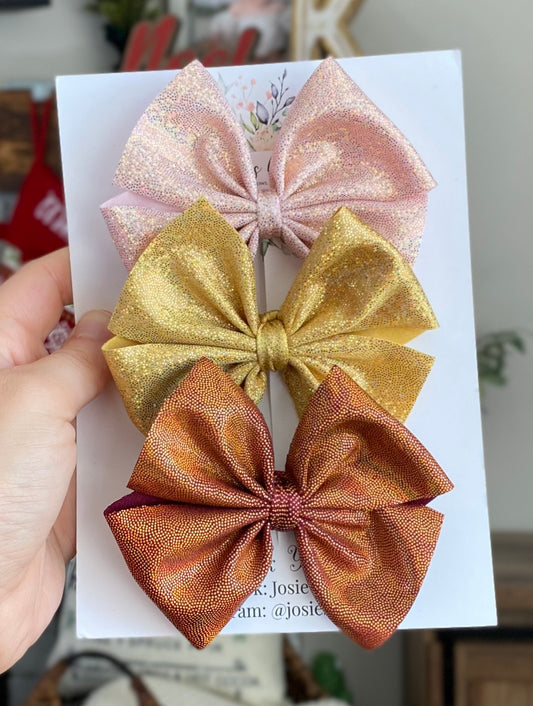 Holographic Golds Pinwheel Trio Set