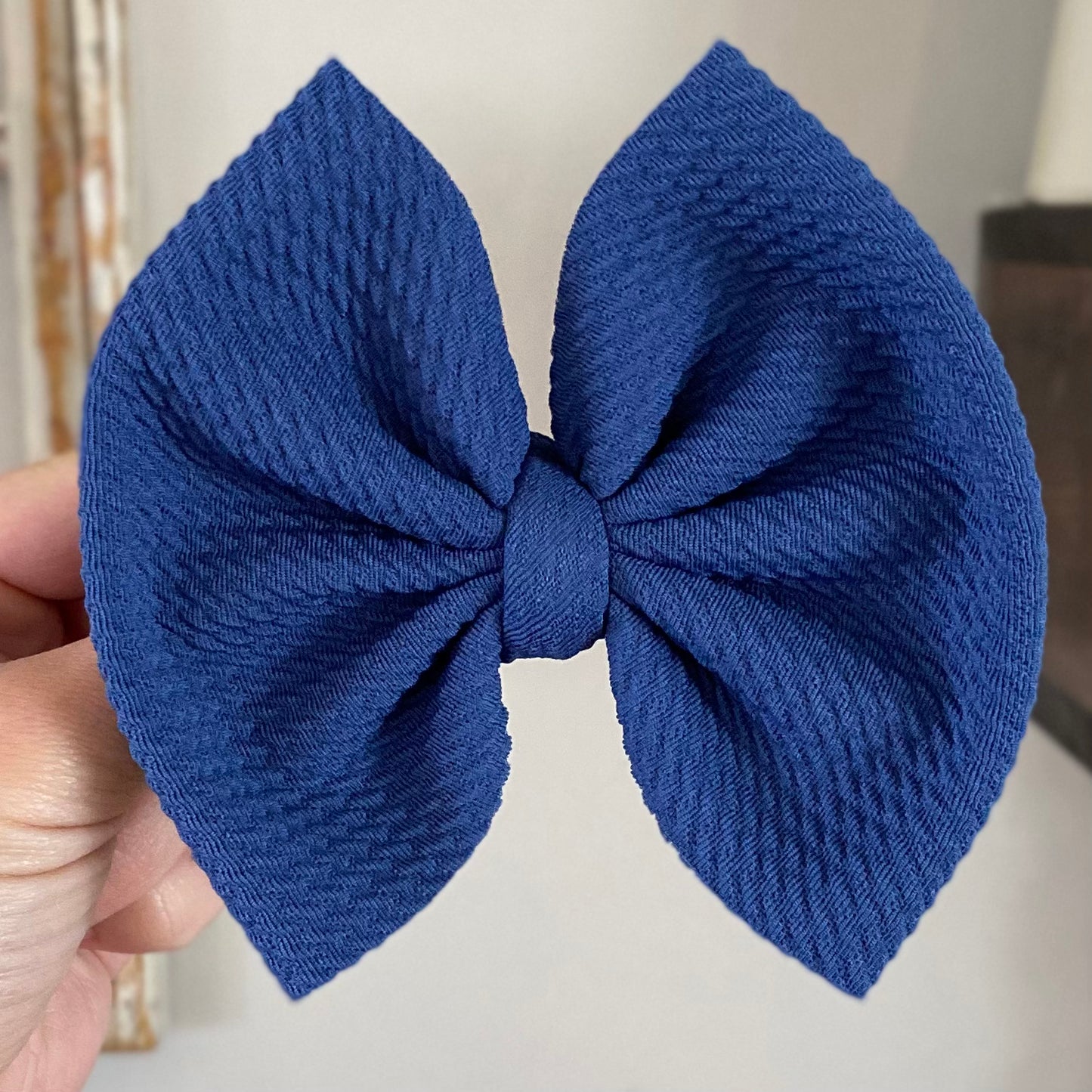 Denim Blue Bow