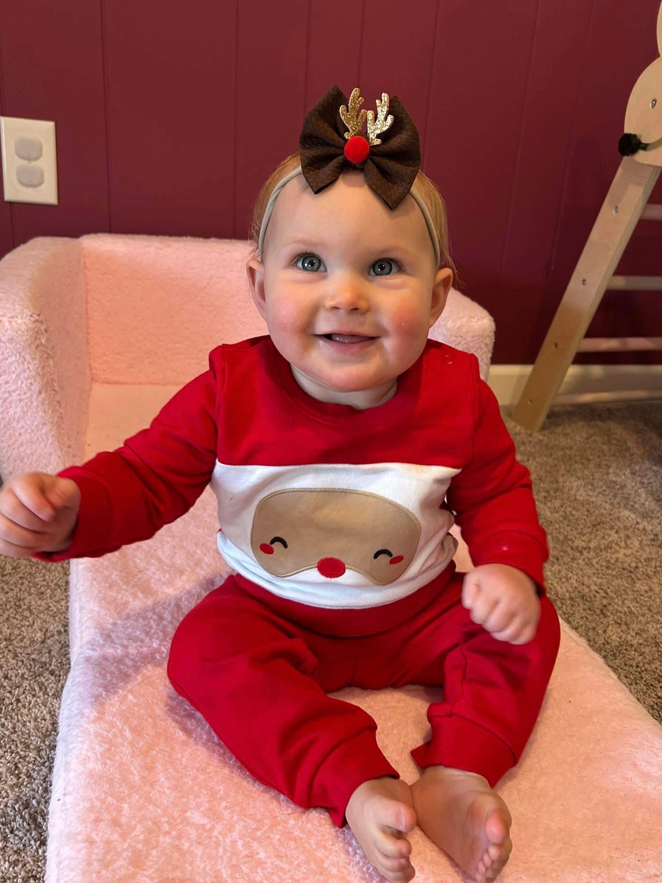 Reindeer Glitter Antler Bows