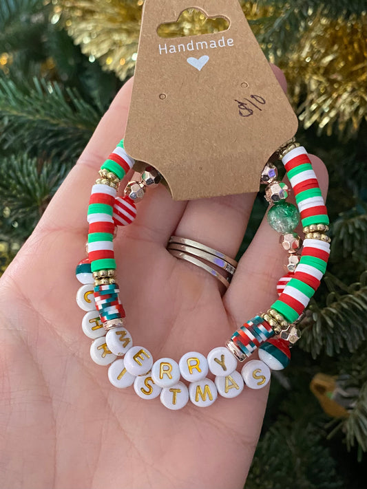 Merry Christmas Bracelet Set