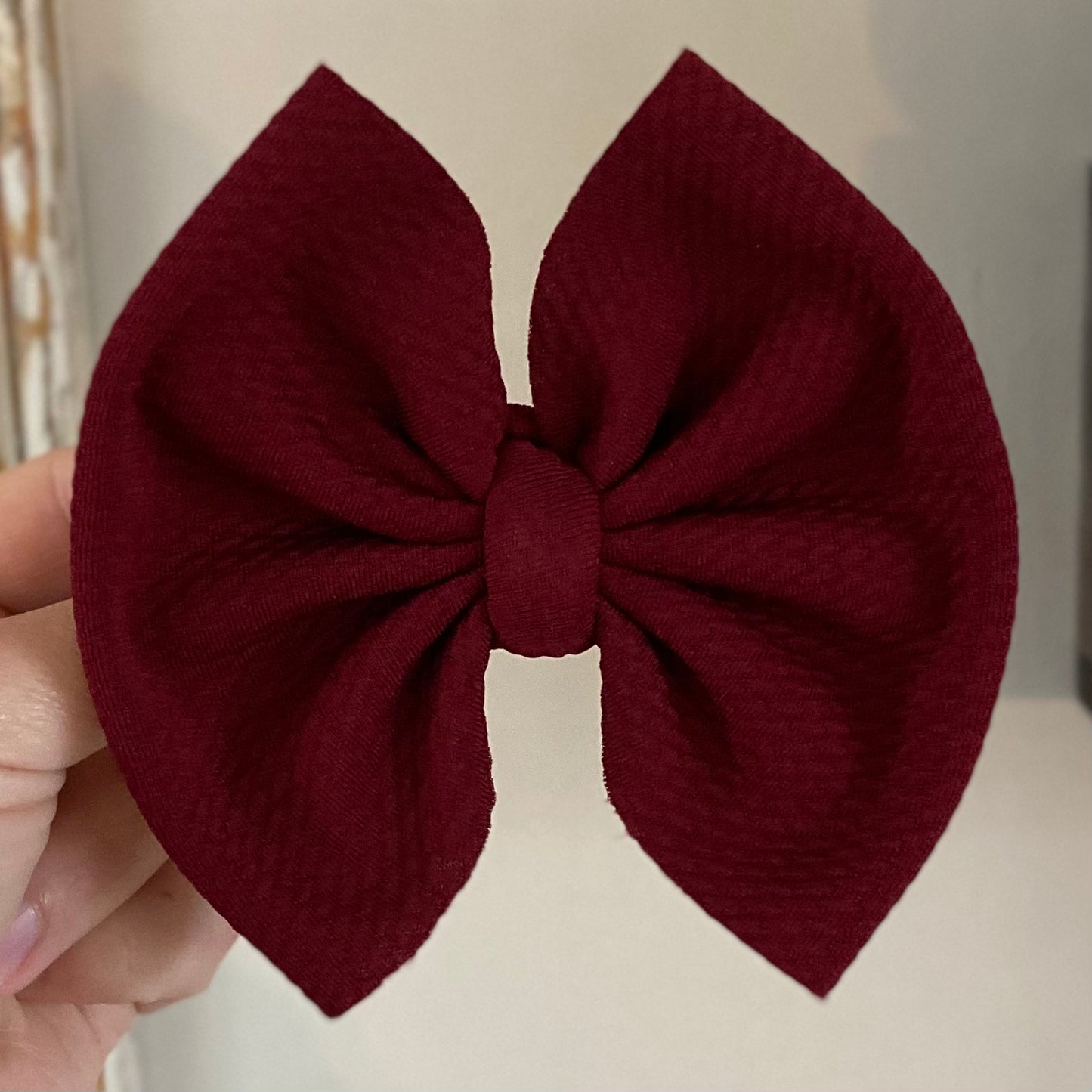 Burgundy Bow