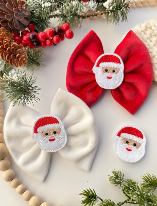 Classic Red Santa Clip/Bow