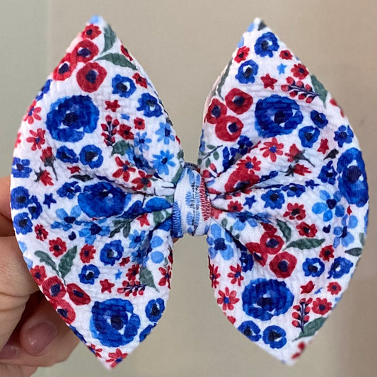 Freedom Floral Bow