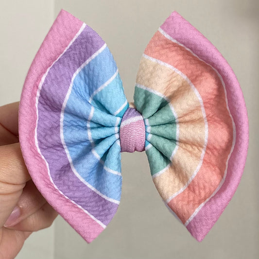 Retro Rainbow Bow