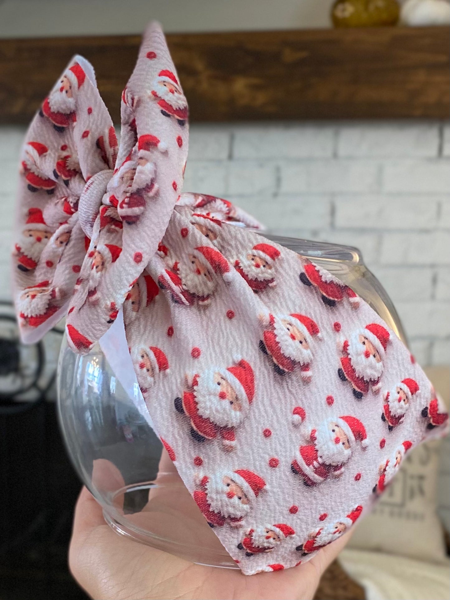 Embroidered Santa Wrap