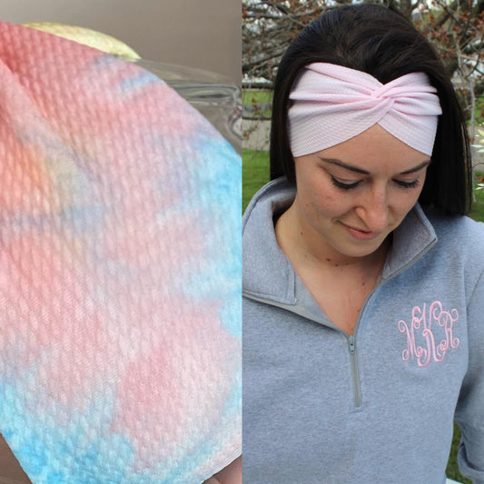 Rainbow Tie Dye Adult Twist Headband