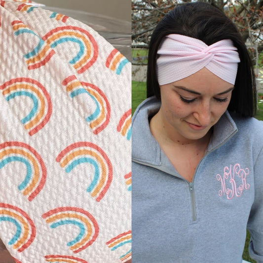 Simple Rainbows Adult Twist Headband
