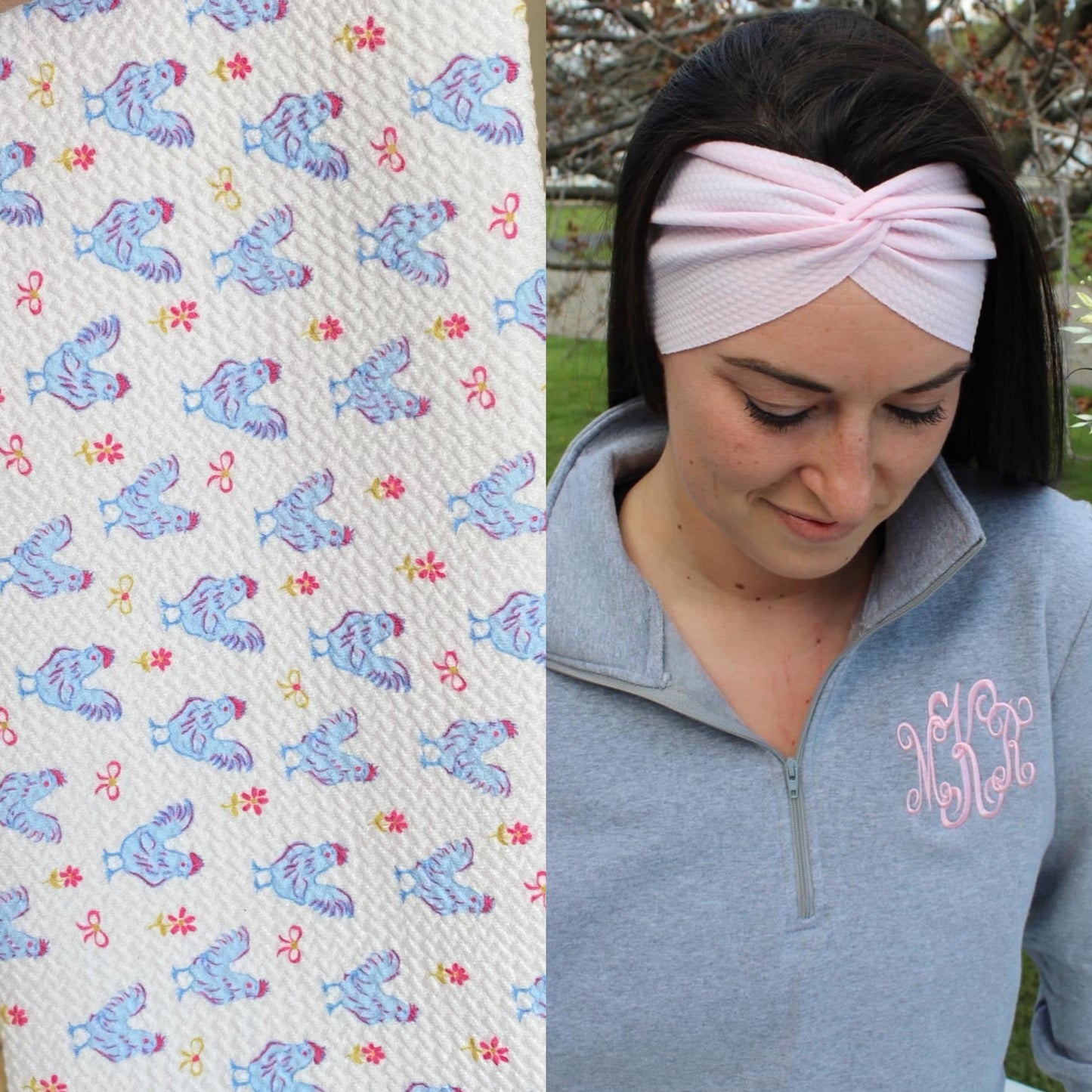 Spring Chicken Adult Twist Headband