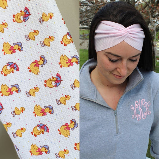Rainy Day Ducklings Adult Twist Headband