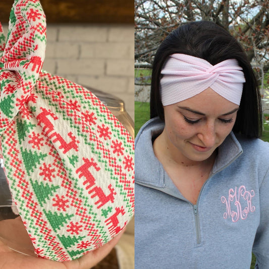 Ugly Sweater (White) Adult Twist Headband