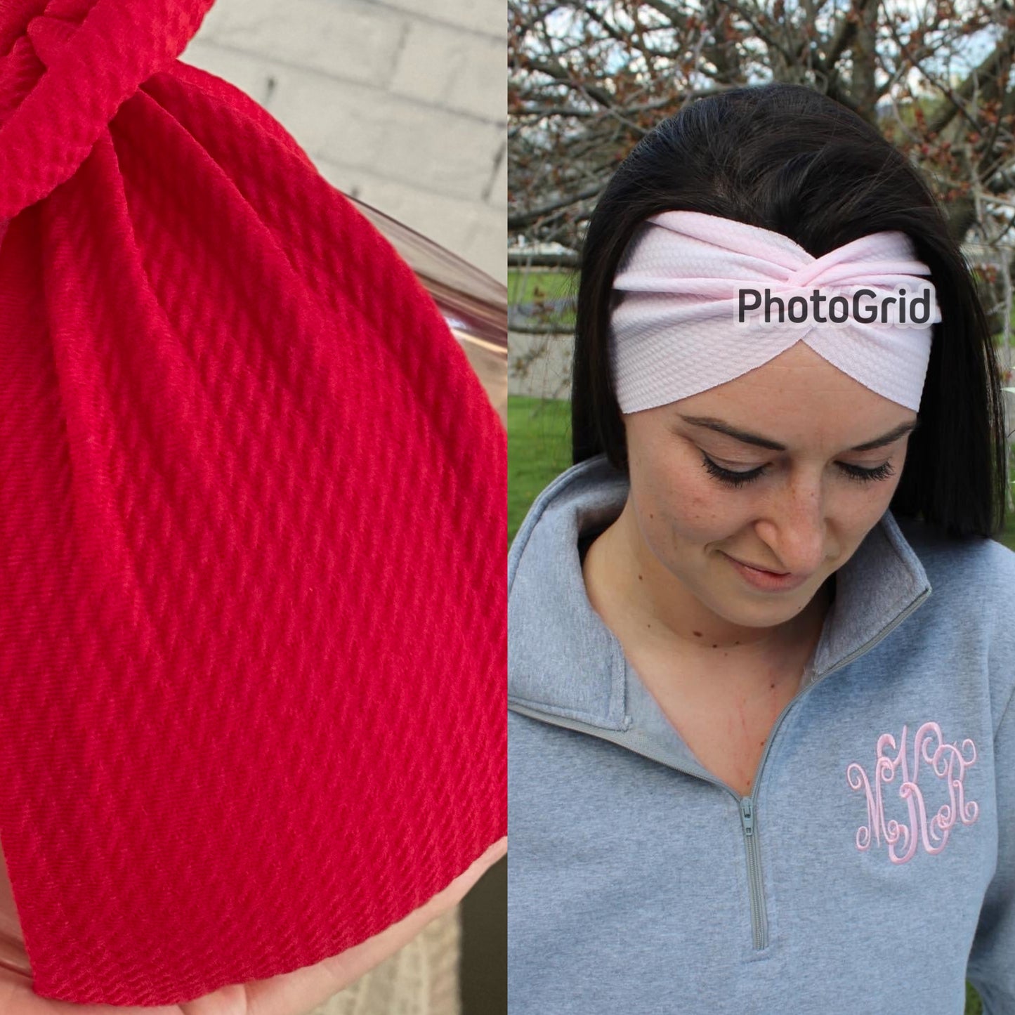 Red Adult Twist Headband