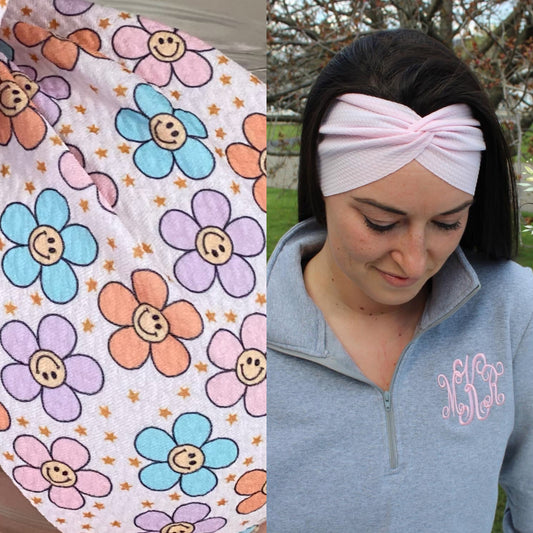 Flower Power Adult Twist Headband