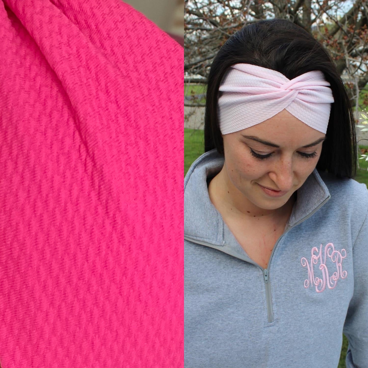 Hot Pink Adult Twist Headband