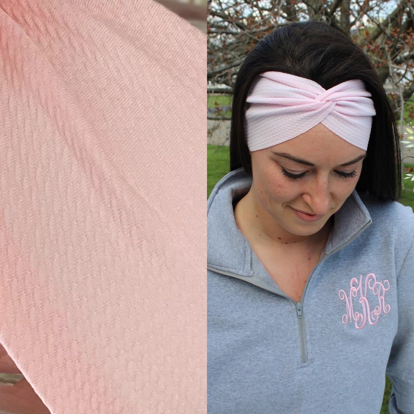 Nude Pink Adult Twist Headband