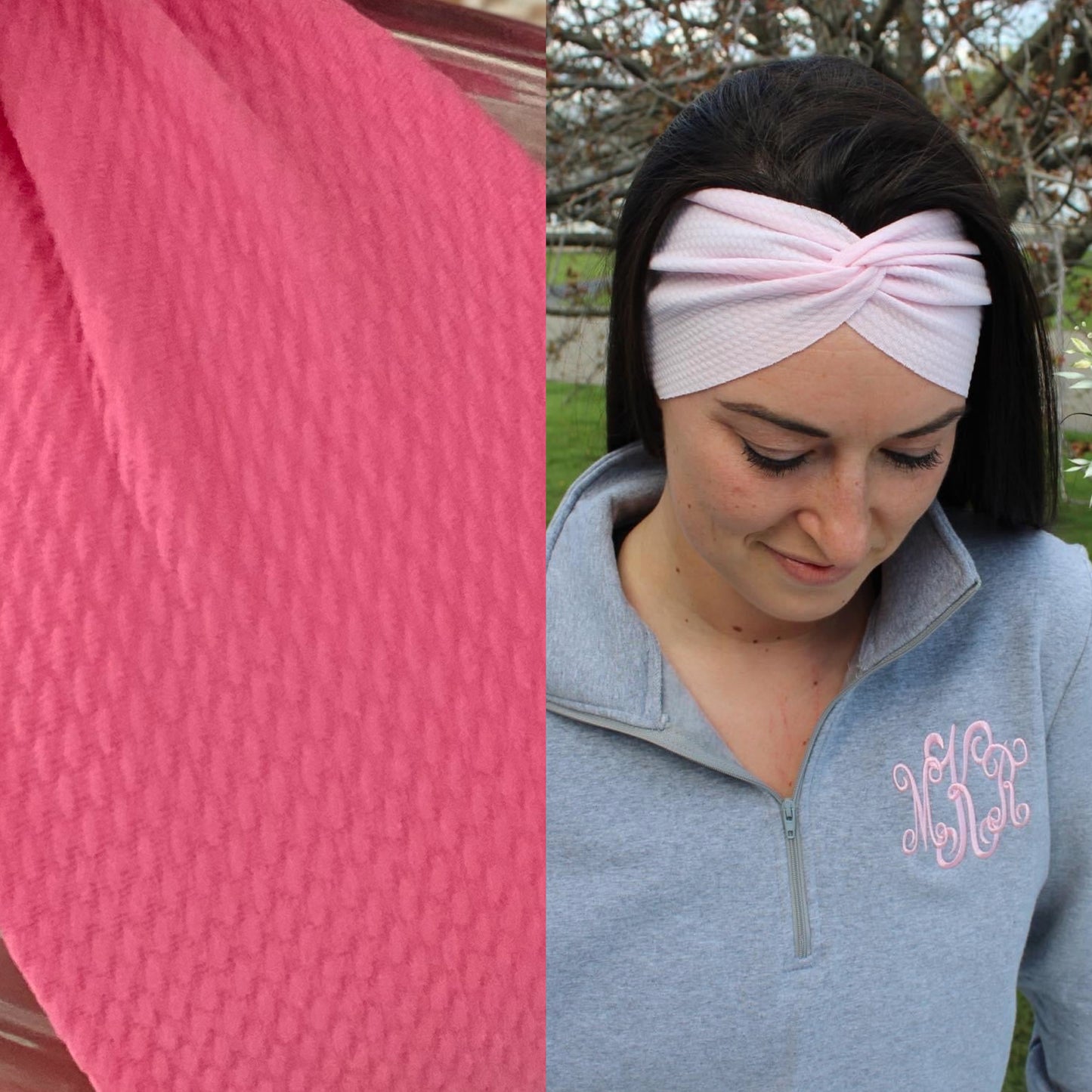 Pink Adult Twist Headband