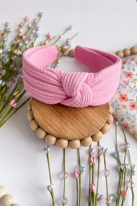 Peony Waved Knotted Headband