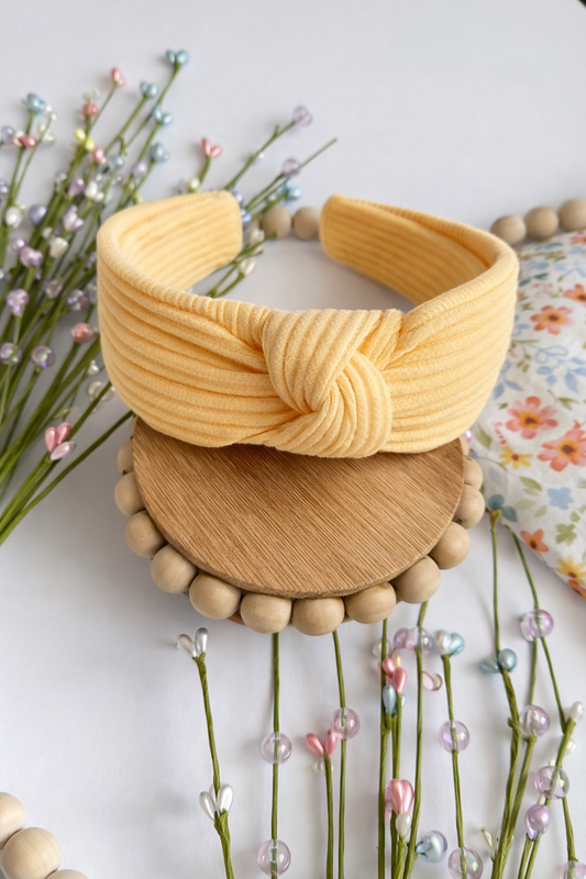 Creamsicle Waved Knotted Headband