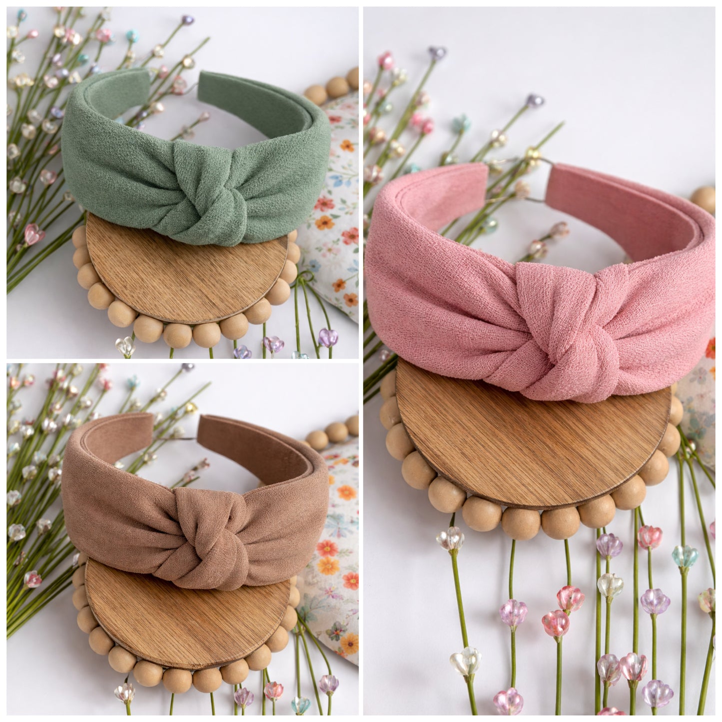 Earth Tones Suede Knotted Headband