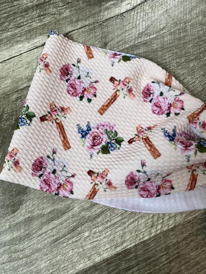 Floral Crosses Bow