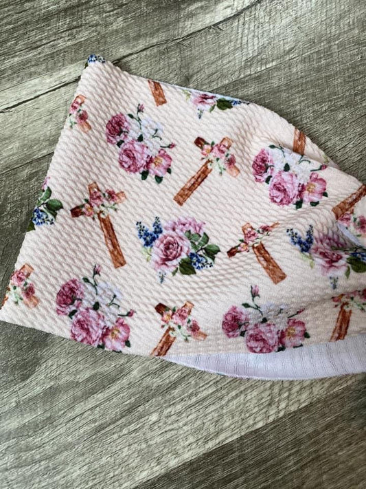 Floral Crosses Bow