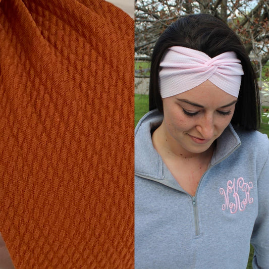 Burnt Orange Adult Twist Headband