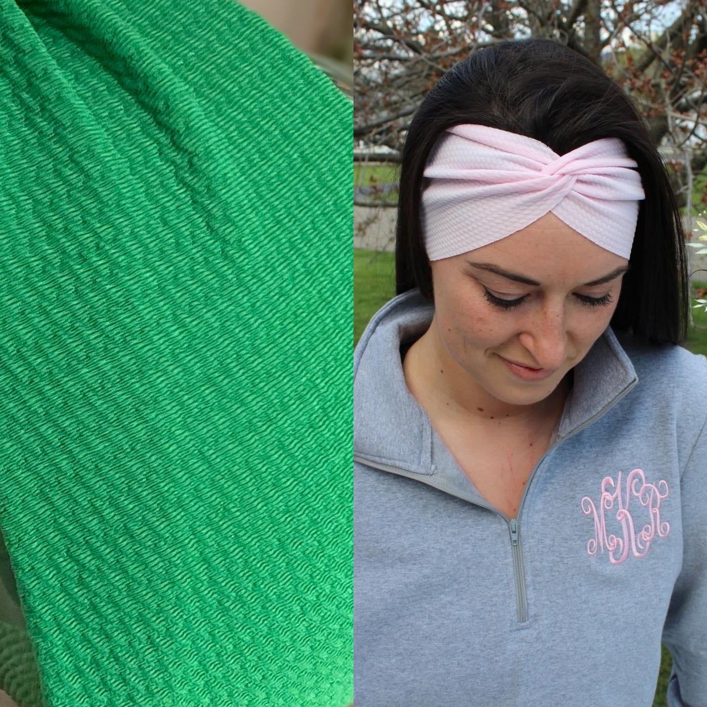 Green Adult Twist Headband