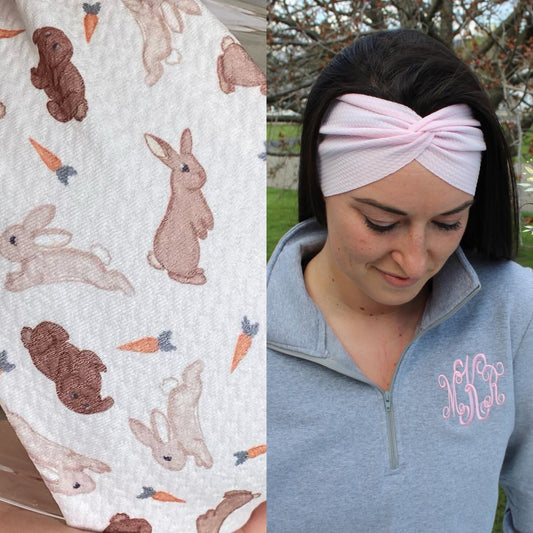 Boho Bunnies Adult Twist Headband