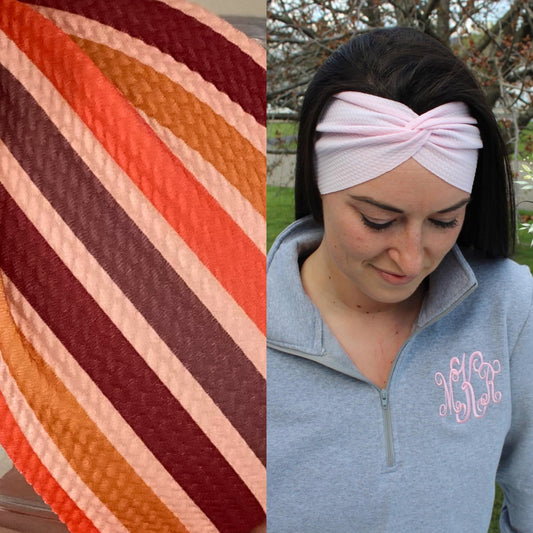 Harvest Stripe Adult Twist Headband